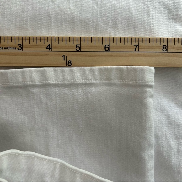 Eileen Fisher White Jeans Cotton High Waist Straight Leg Capsule System Size 6 - Picture 13 of 15